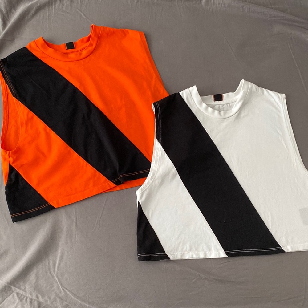 AARMY Lima tank lot orange and white XS (2)